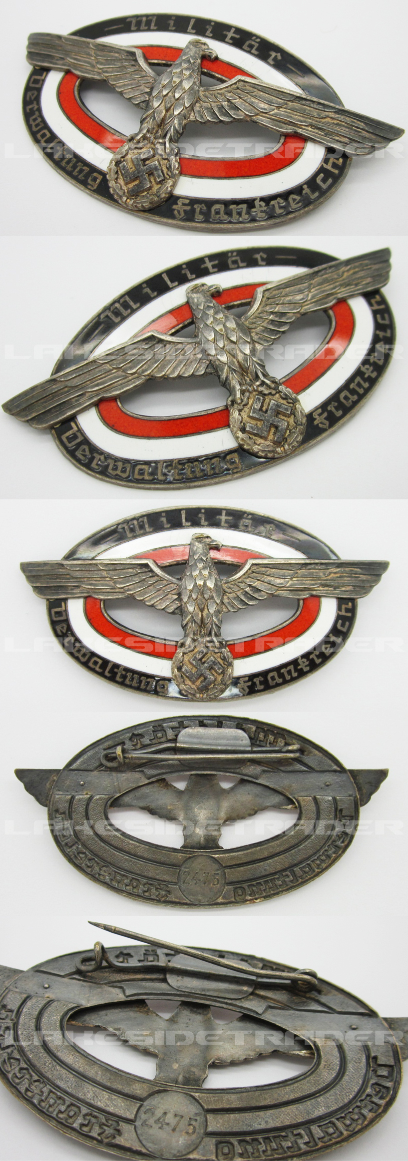 Military Administration of France Badge