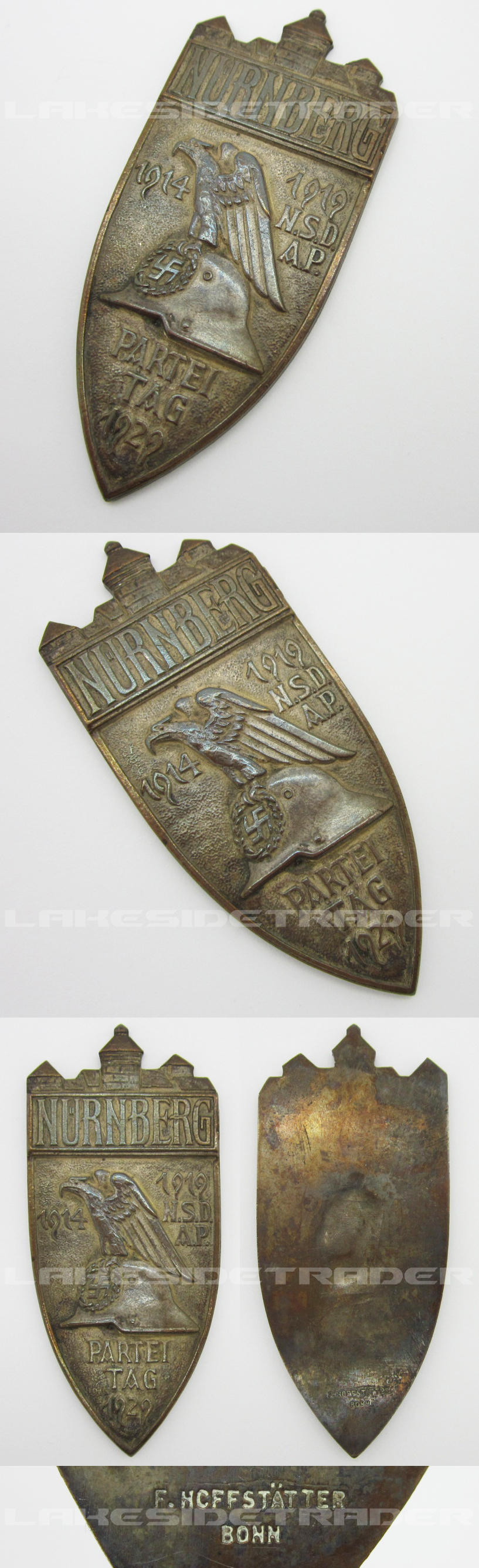 NSDAP Nuremburg Party Rally Medallion 1929