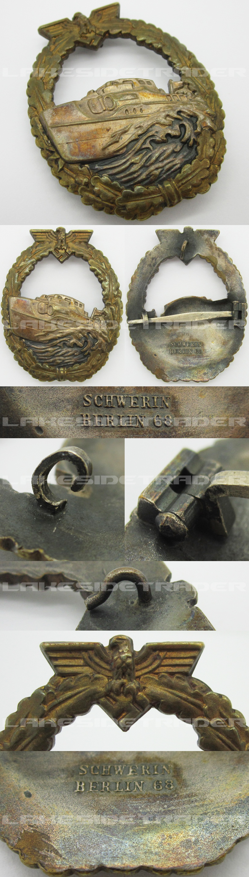 1st Pattern E-Boat Badge by Schwerin