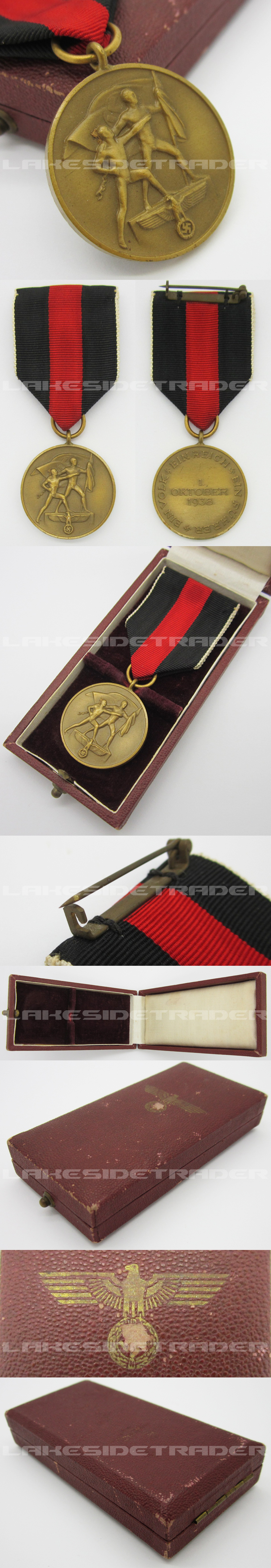 Cased Sudetenland Commemorative Medal