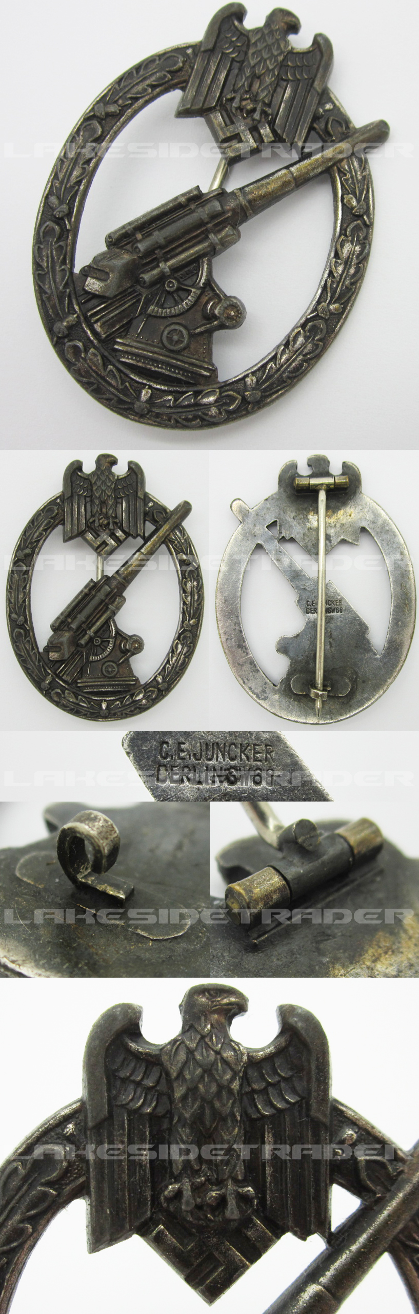 Army Flak Badge by C.E. Juncker