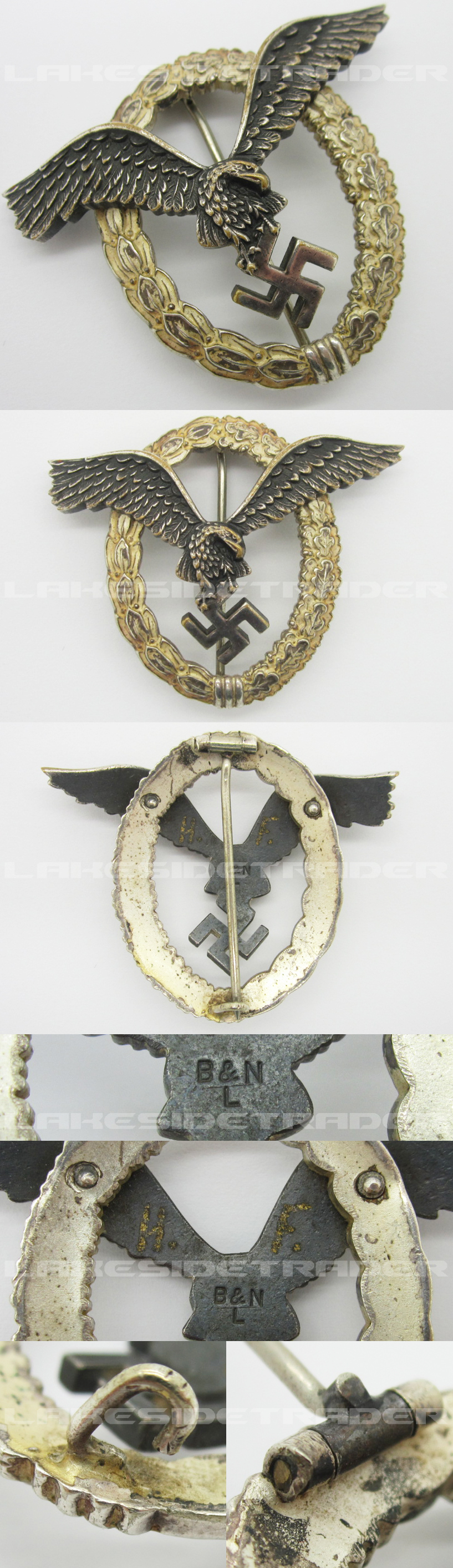 Luftwaffe Pilot Badge by B&N L