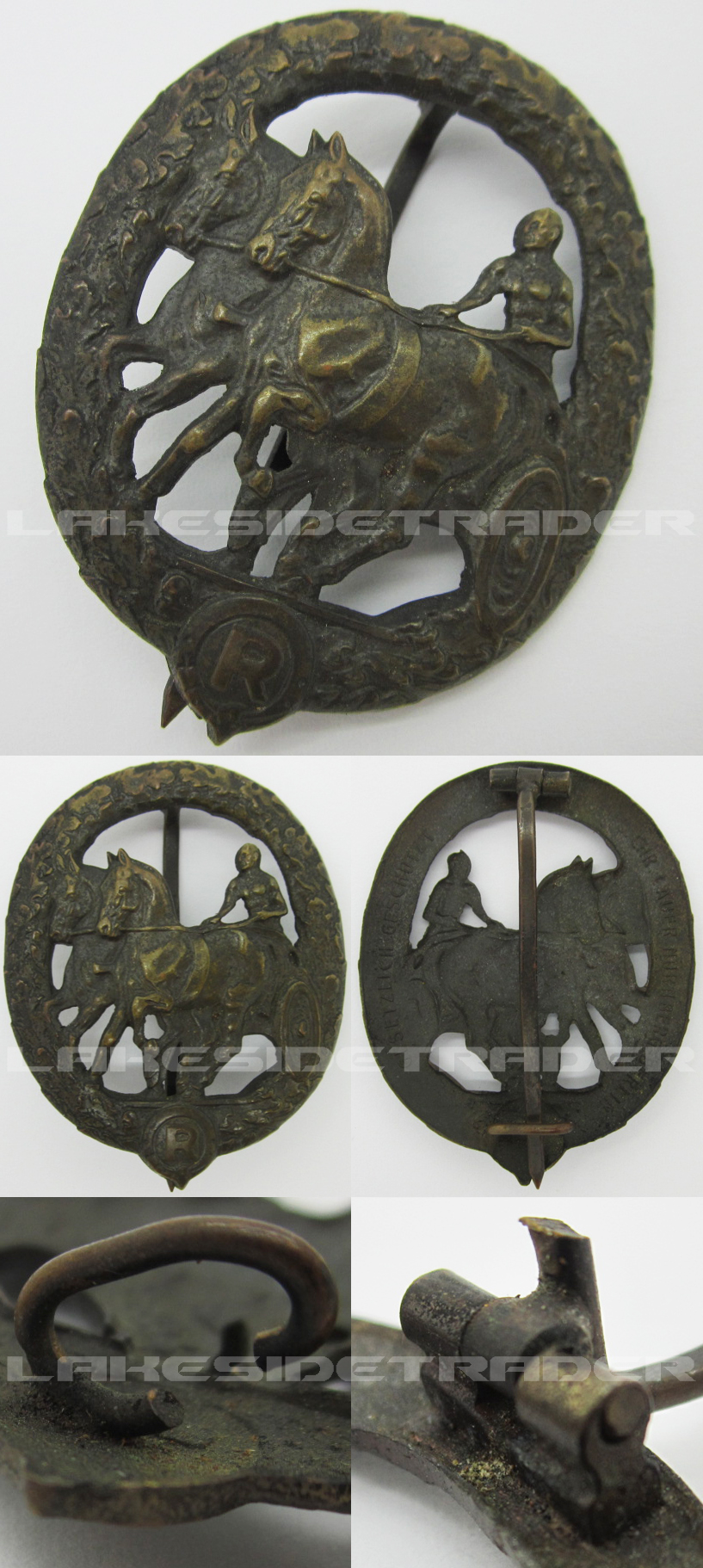 Bronze Horse Driver Badge by Chr. Lauer