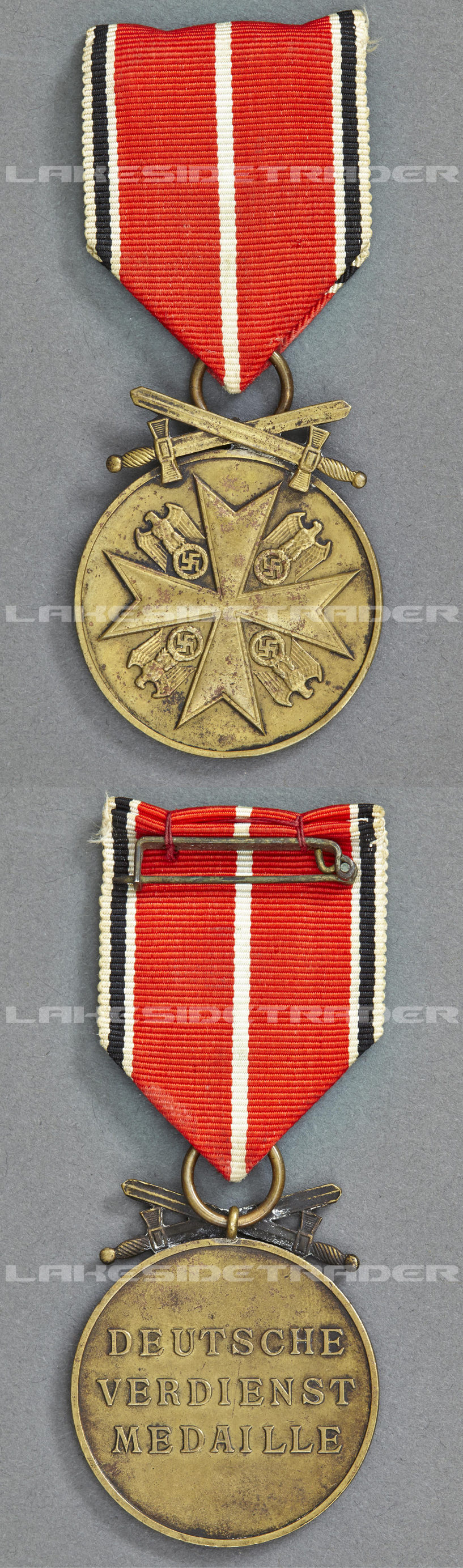 Order of the German Eagle Medal Bronze Merit Medal with Swords 