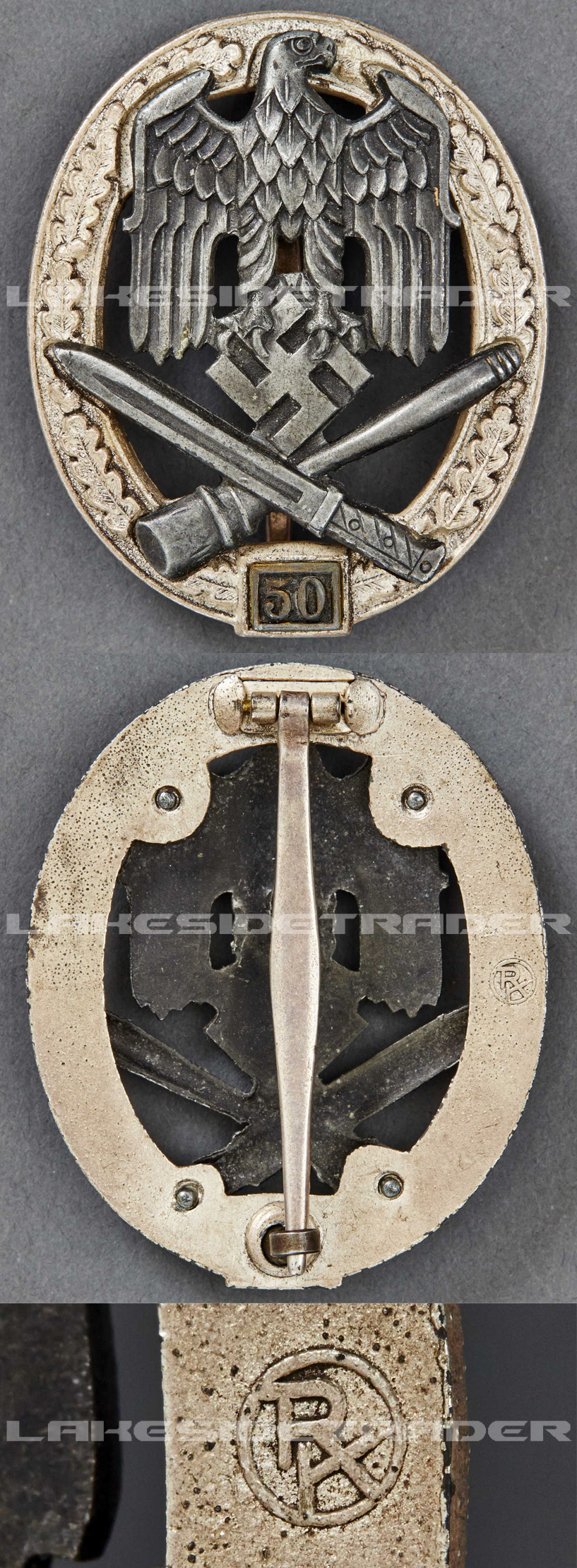 General Assault Badge Grade III (50) by Rudolf Karneth