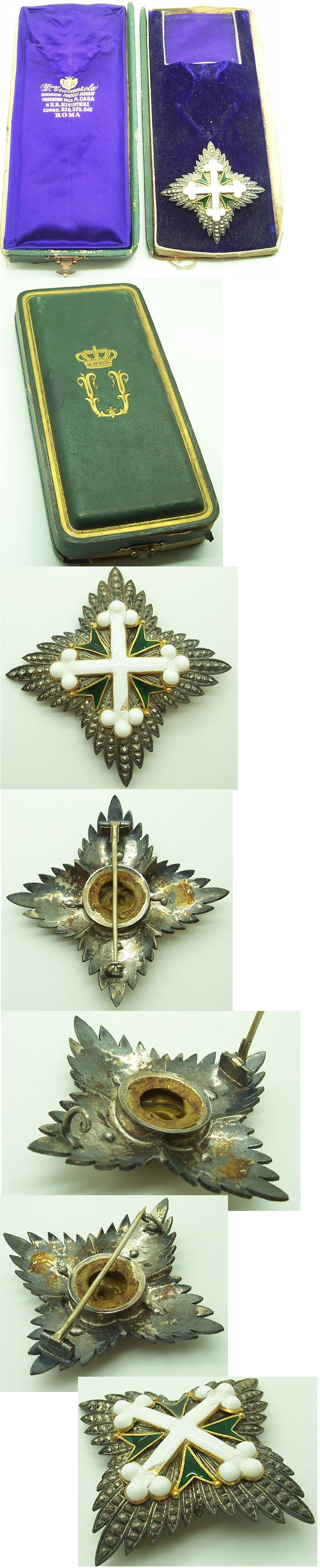 Order of St. Maurice and Lazarus 2nd Class Breast Star