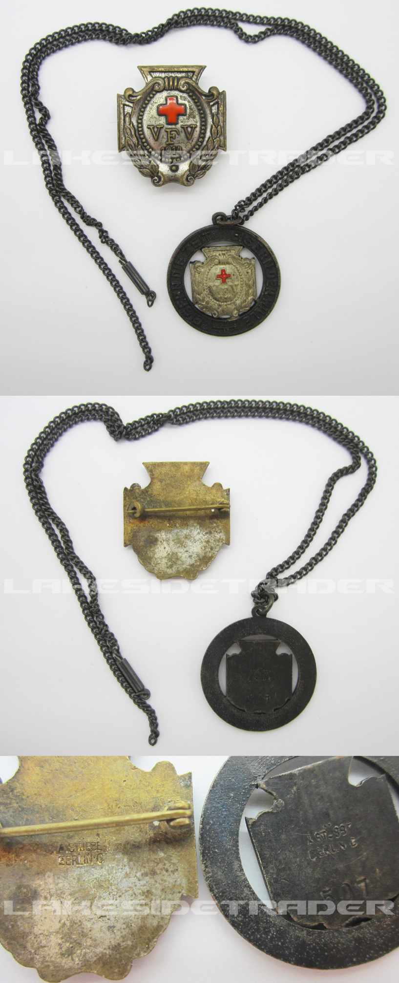 VFV Membership Badge and Service Badge (Necklace) 1914