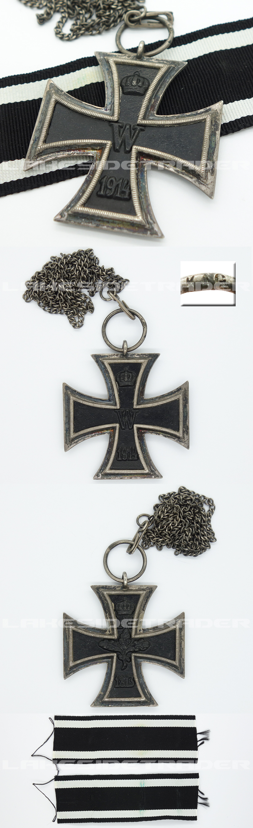 Imperial 2nd Class Iron Cross on a Necklace Chain by KAG