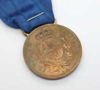 Italian Al Valore Militare Medal in Bronze by FG