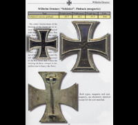 THE Textbook Example ‐ Schinkel 1st Class Iron Cross by W. Deumer