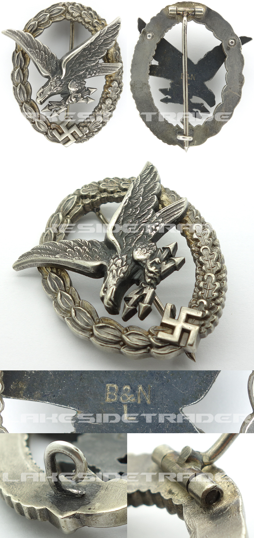 Radio Operator/Air Gunner Badge by B&N L