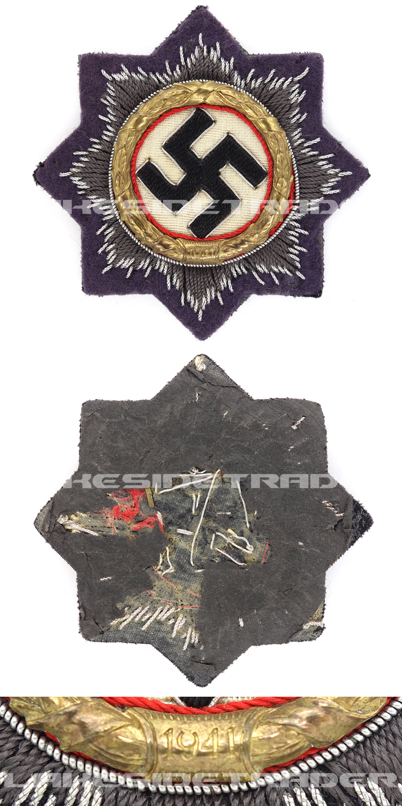 Luftwaffe Cloth German Cross in Gold