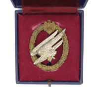 Cased Army Paratrooper Badge by C.E. Juncker