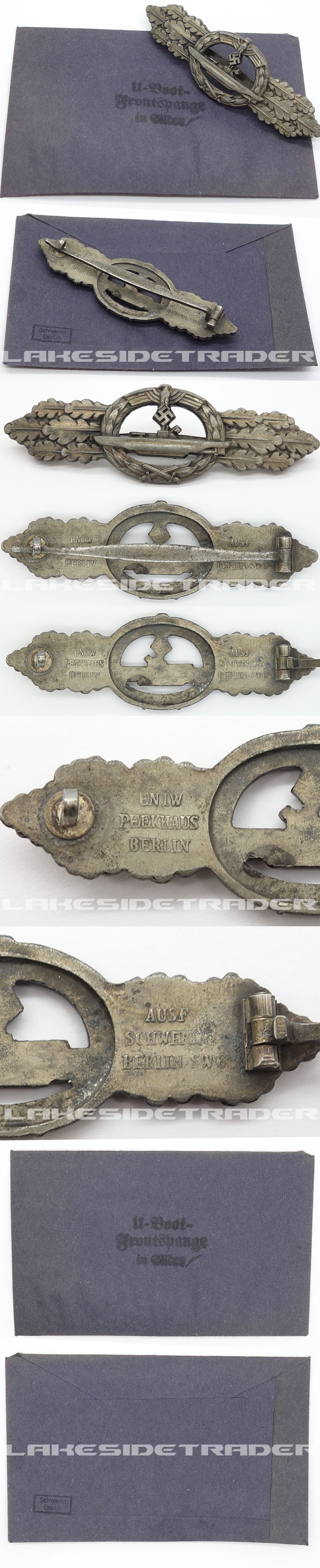 Silver U-Boat Front Clasp by Schwerin