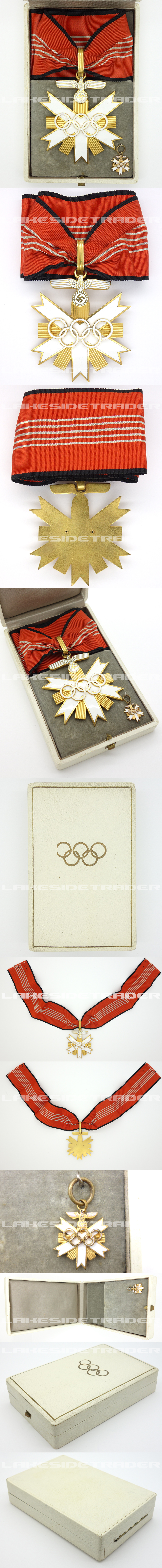 Cased 1st Class Olympic Neck Order 1936