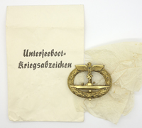 U-Boat War Badge in Issue Packet