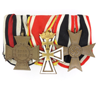 Danzig Cross on Three Piece Medal Bar