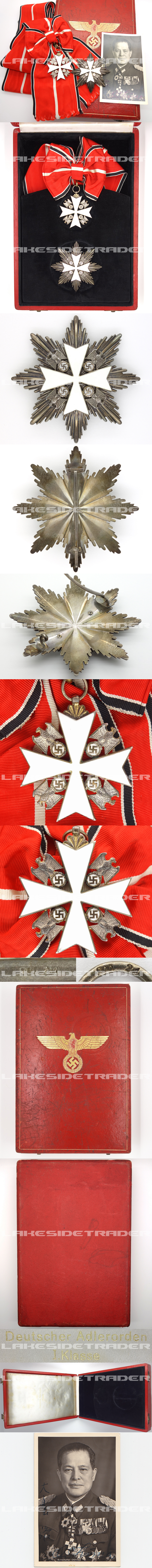 Cased 1st Class Order of the German Eagle by Godet