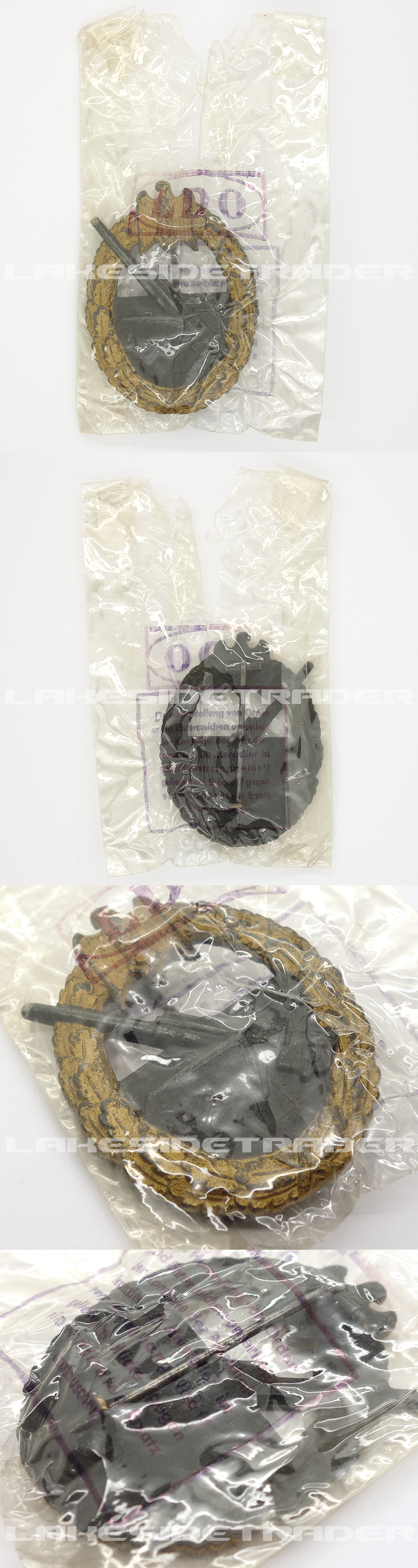 LDO Cellophane Package – Navy Coastal Artillery Badge by FLL 43