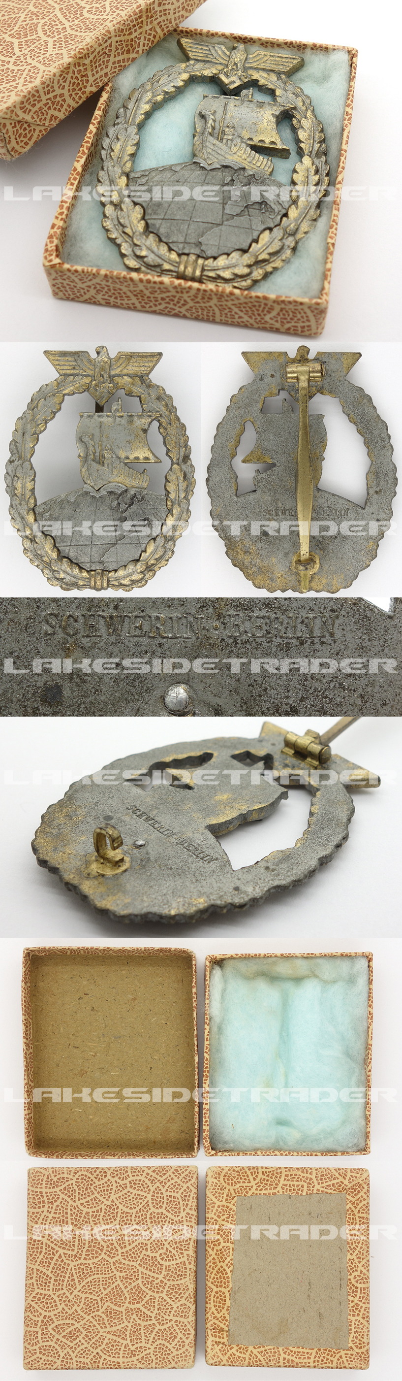 Issue Carton - Auxiliary Cruiser War Badge by Schwerin