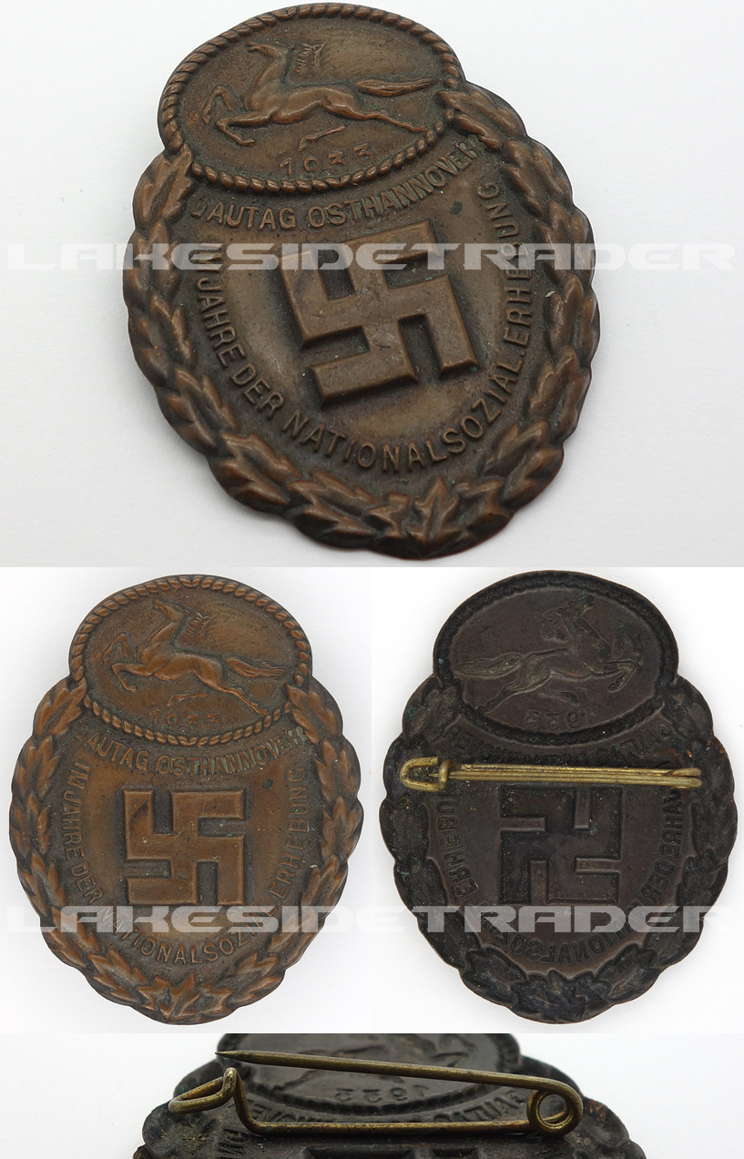 Gau East Hanover Commemorative Badge 1933