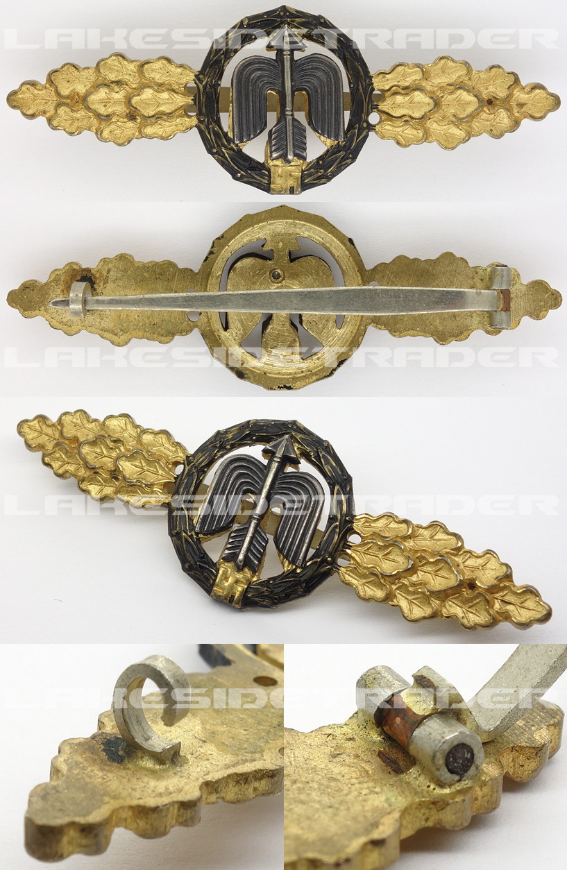 Luftwaffe Short Range Night Fighter Clasp in Gold