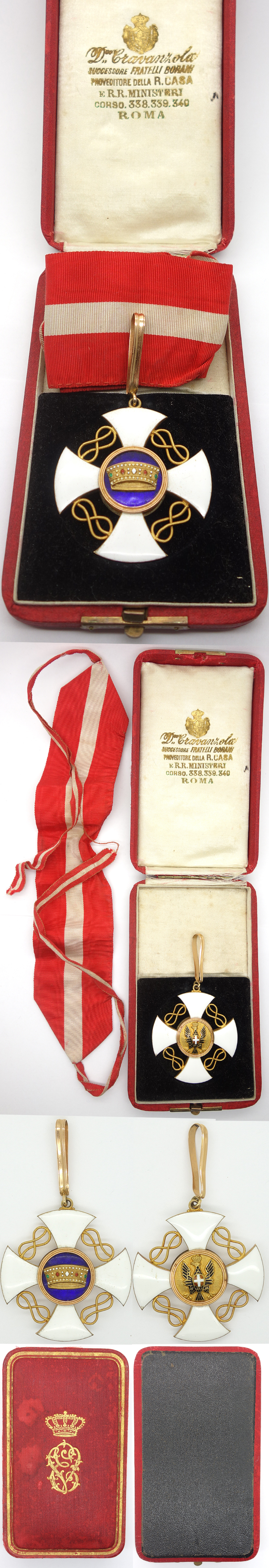 Italian Order of the Crown of Italy in Gold- Commander