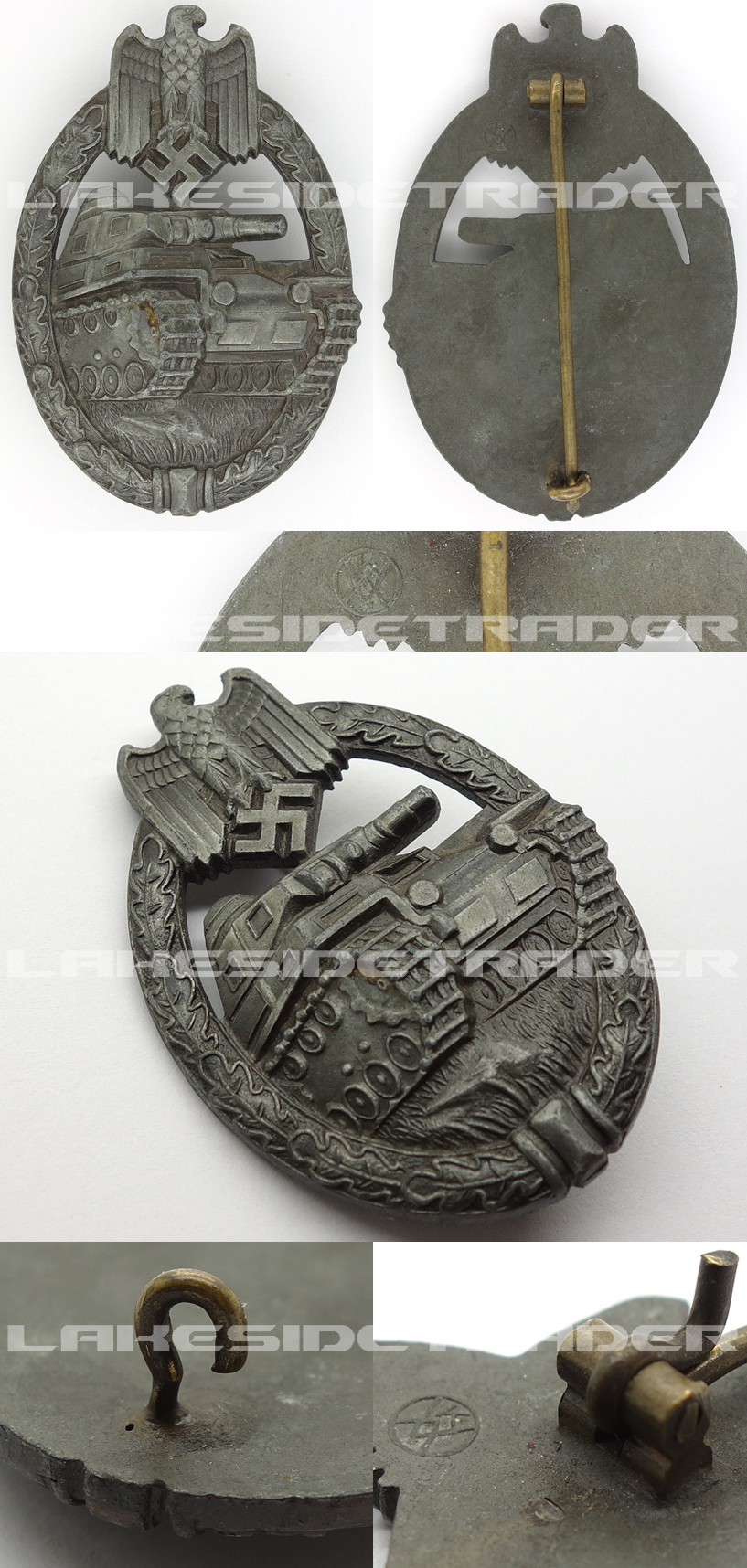 Silver Panzer Assault Badge by K. Wurster