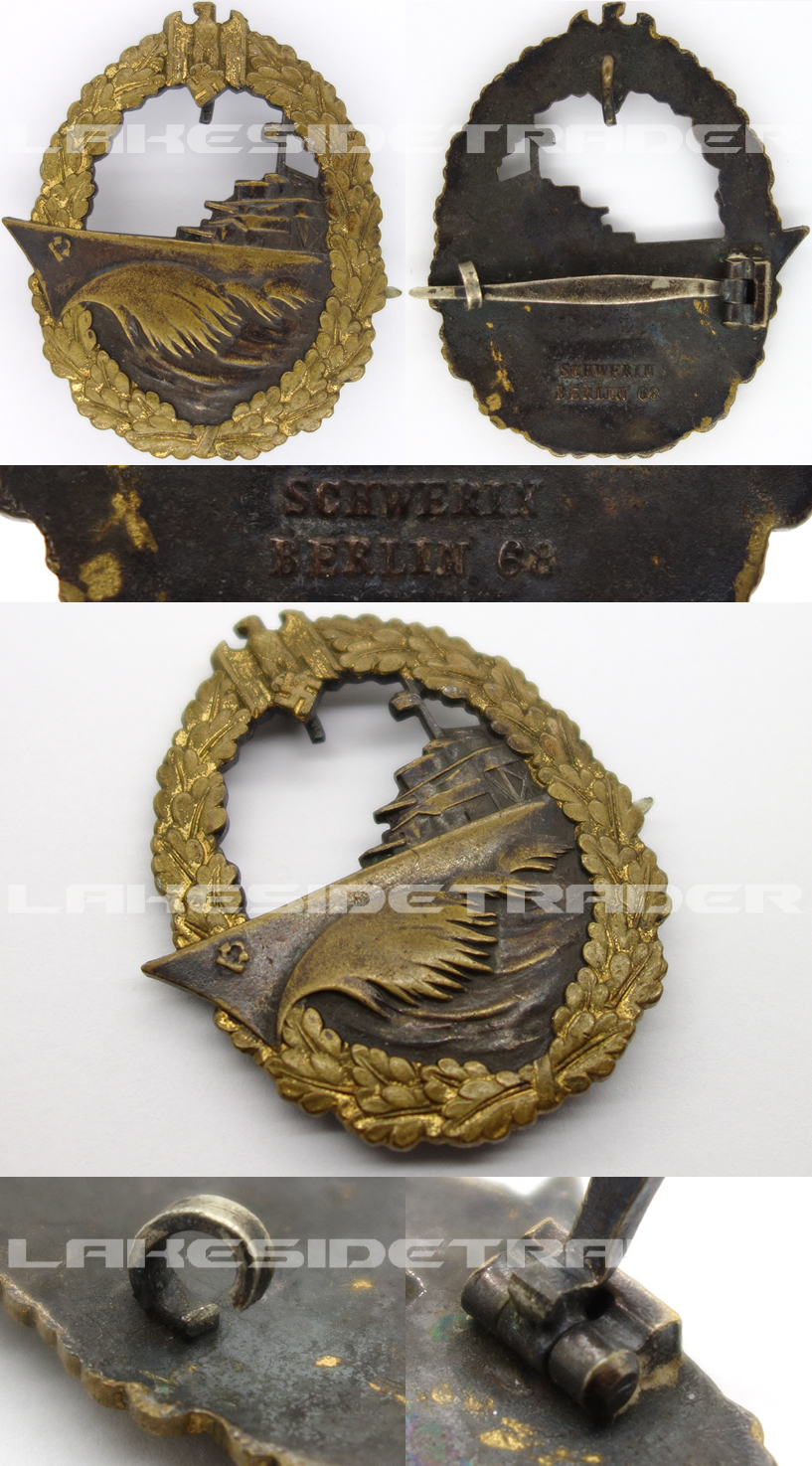 Navy Destroyer Badge by Schwerin