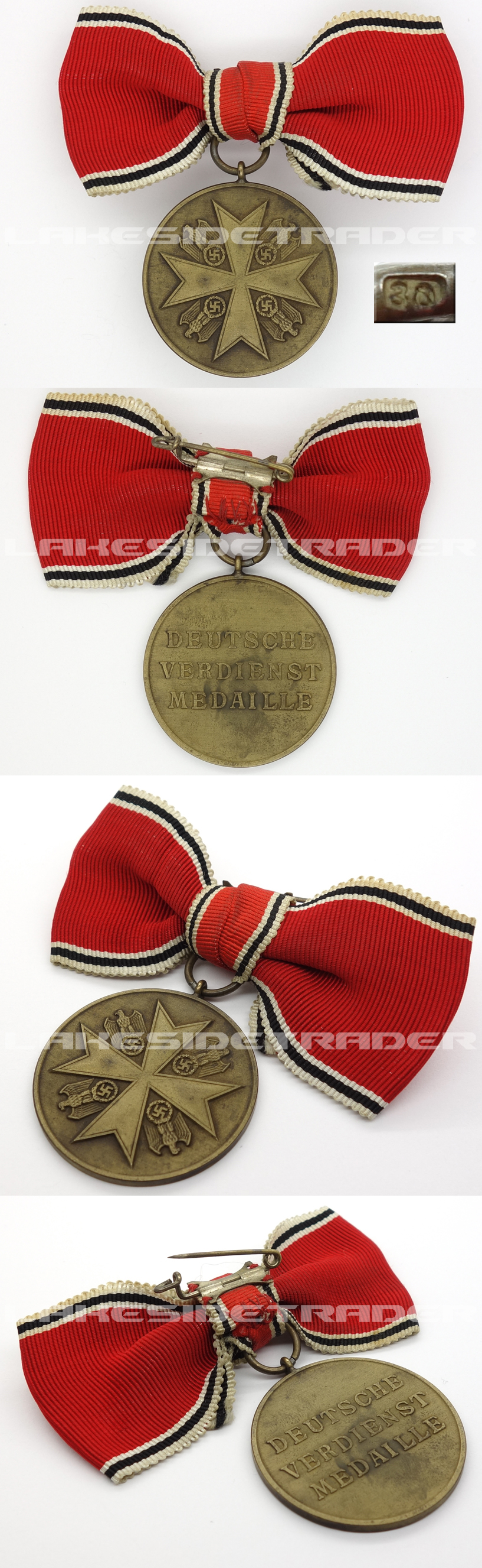 Ladies Ribbon - German Medal of Merit 1943 by 30 