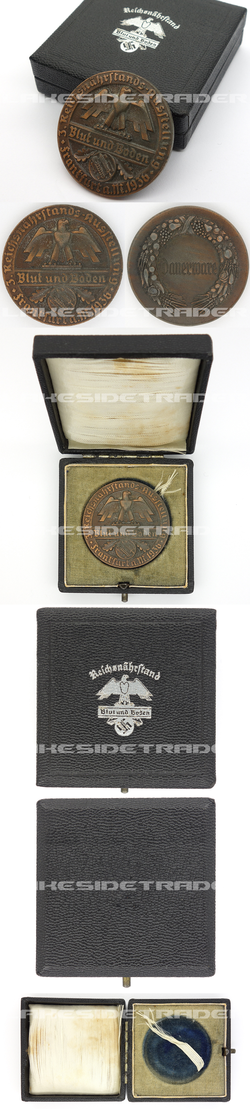 Cased “Blut und Boden” Honor Commemorative Medal 1936