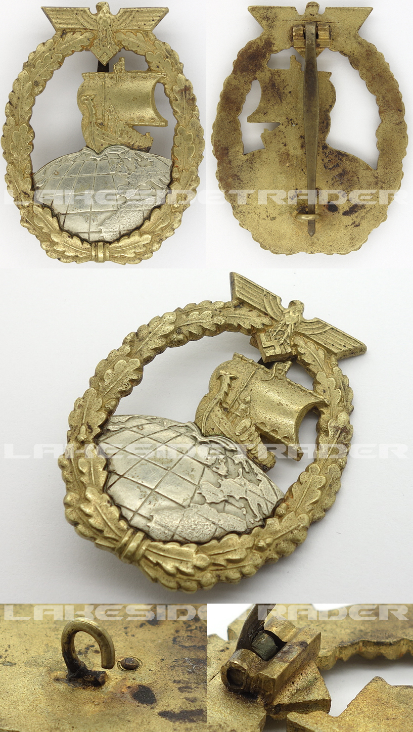 Auxiliary Cruiser War Badge by Juncker