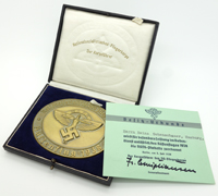 Matching - NSFK Deutschlandflug Award, Case & Certificate 1938