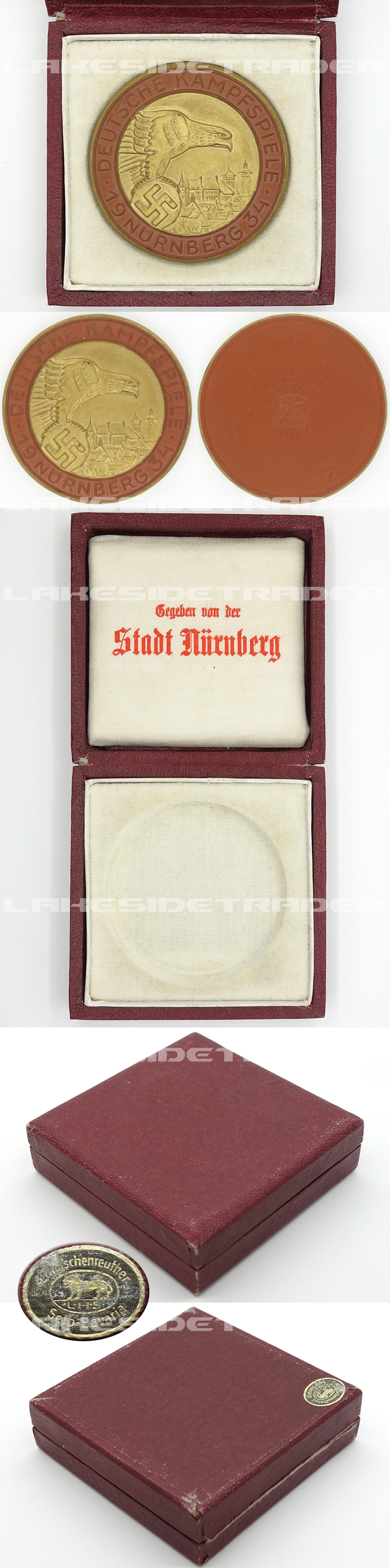 “Deutsche Kampfspiele Nürnberg 1934” Table Medal