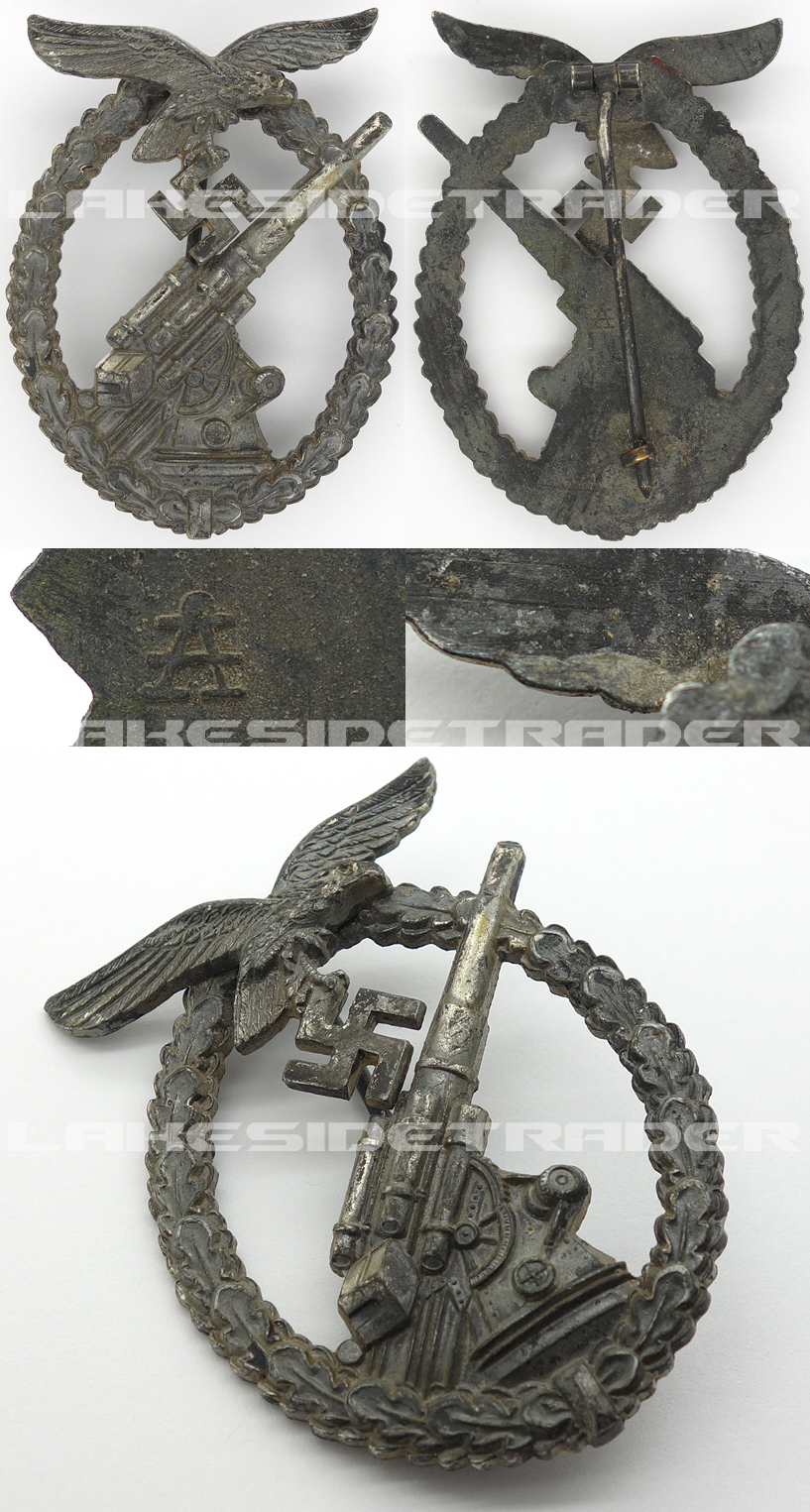 Luftwaffe Flak Badge by Assmann