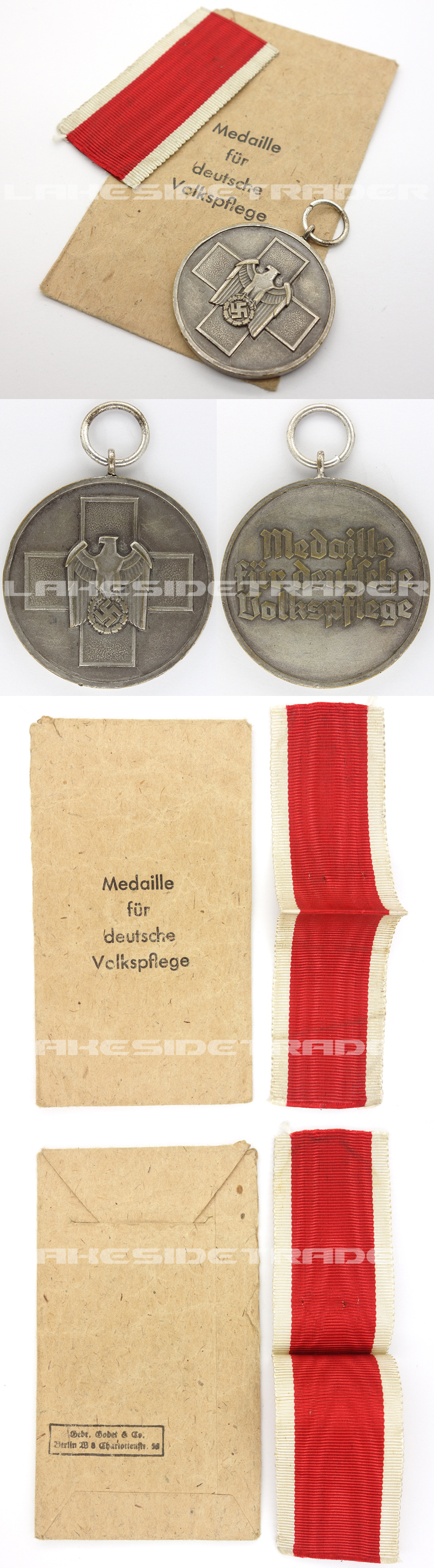 4th Class Social Welfare Medal in Issue Packet by Godet