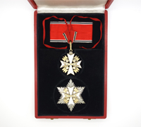 Order of the German Eagle Neck Cross and Star with Swords by L/50