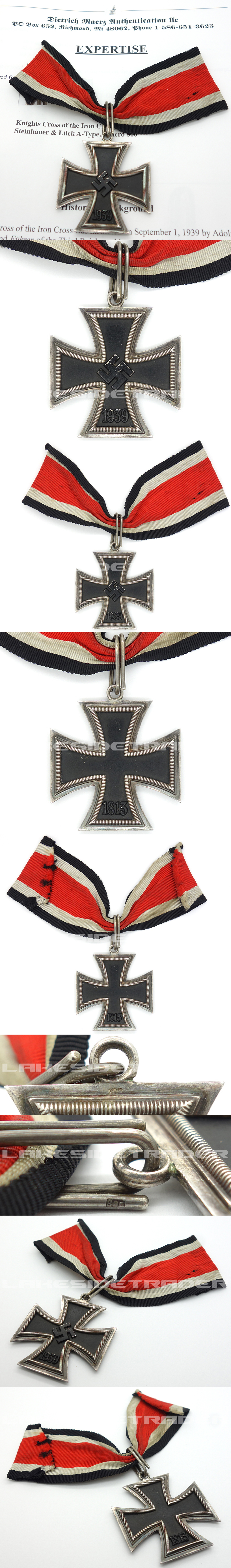 Knights Cross of the Iron Cross by Steinhauer & Lück with COA
