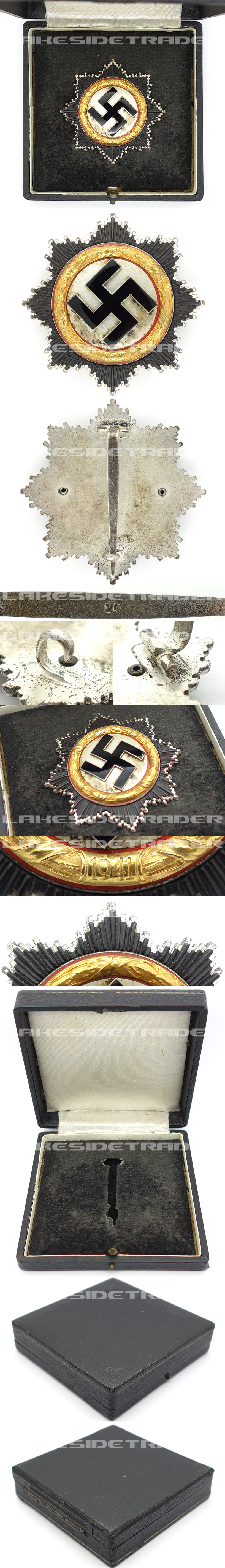 Cased German Cross in Gold by 20