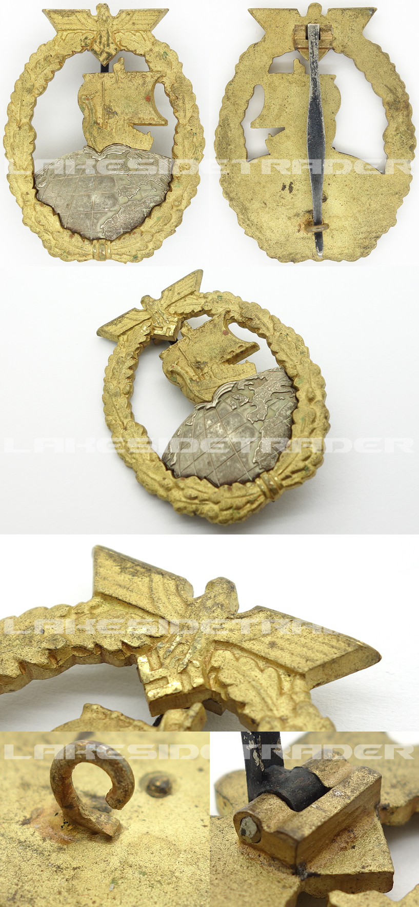 Auxiliary Cruiser War Badge by Juncker