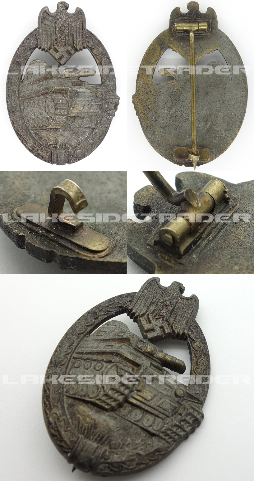 Bronze Panzer Assault Badge by S&L