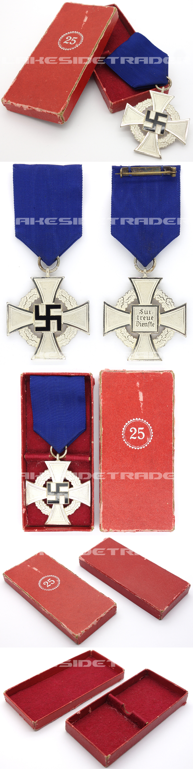 Cased 25 Year Faithful Service Cross