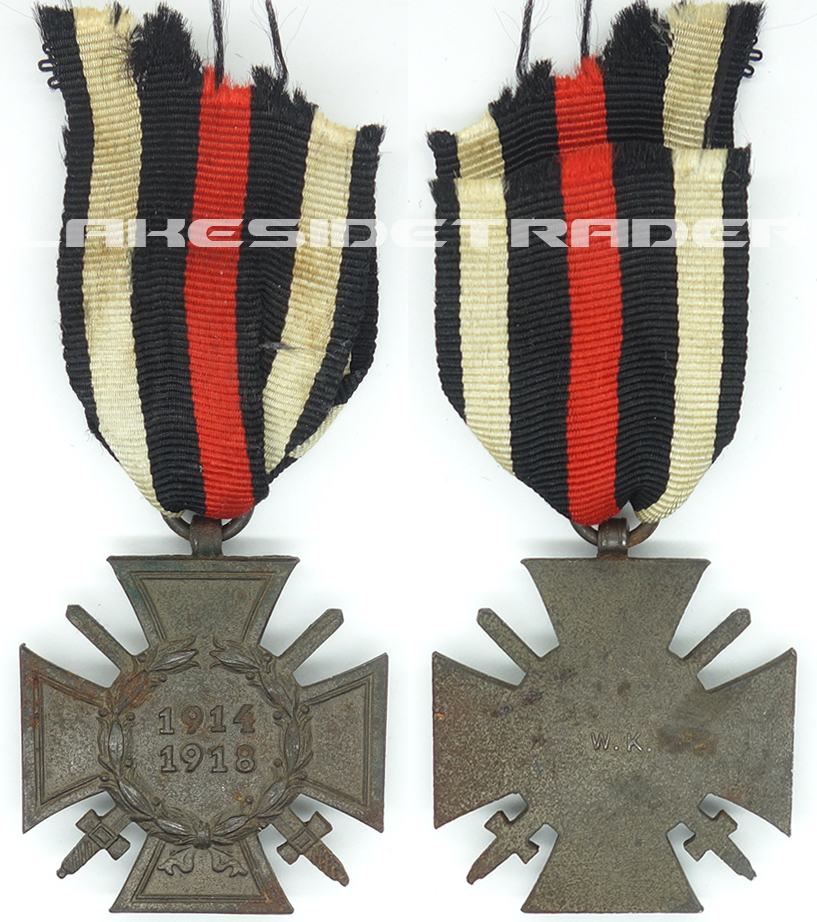 Hindenburg Cross with Swords by W.K.