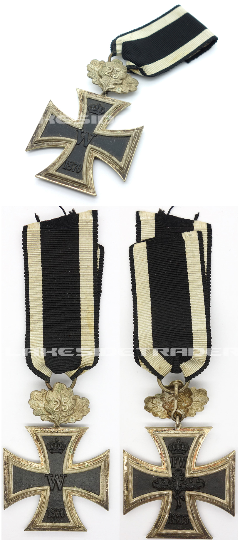 An 1870 Iron Cross Second Class with 25 Years Jubilee Spange