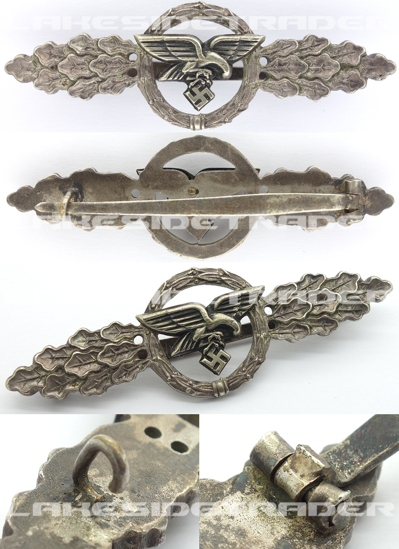 Luftwaffe Transport and Glider Clasp in Silver