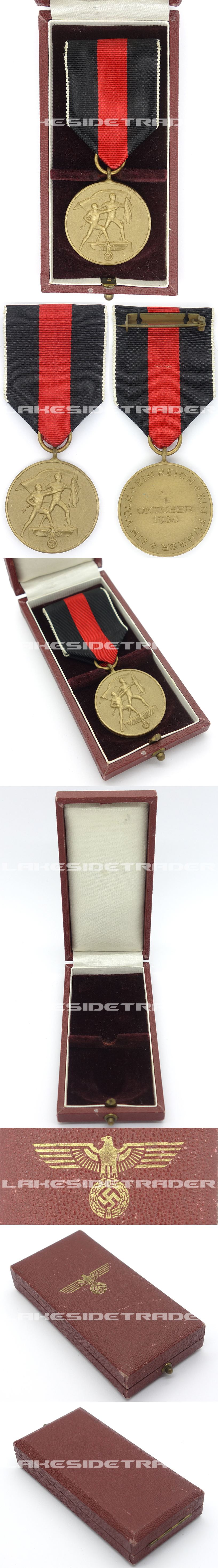 Cased Sudetenland Commemorative Medal