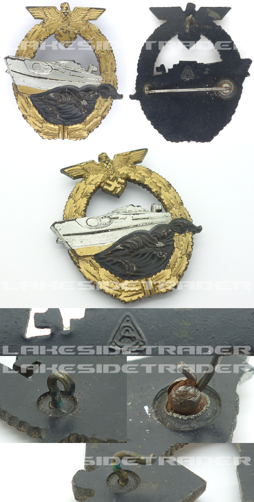 2nd Pattern S-Boat Badge by Adolf Scholze