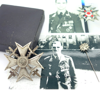 Ofw. Martin Hähle – Spanish Cross in Silver and Stickpin by L/13