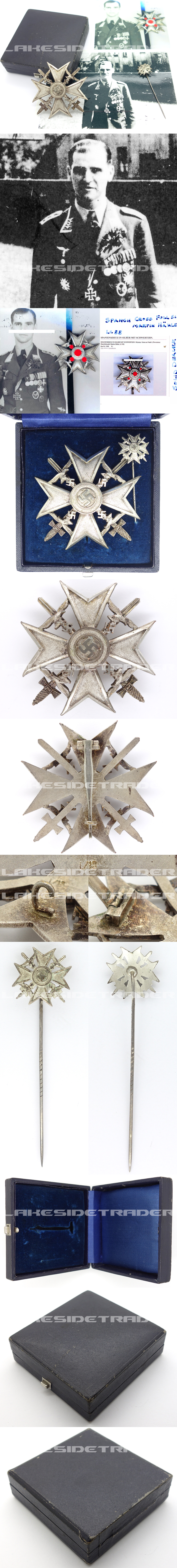 Ofw. Martin Hähle – Spanish Cross in Silver and Stickpin by L/13