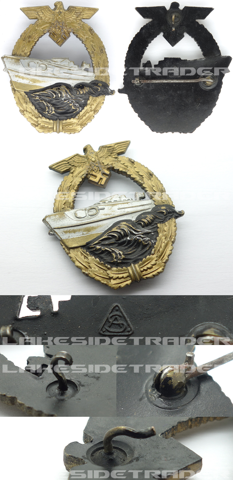 2nd Pattern S-Boat Badge by Adolf Scholze